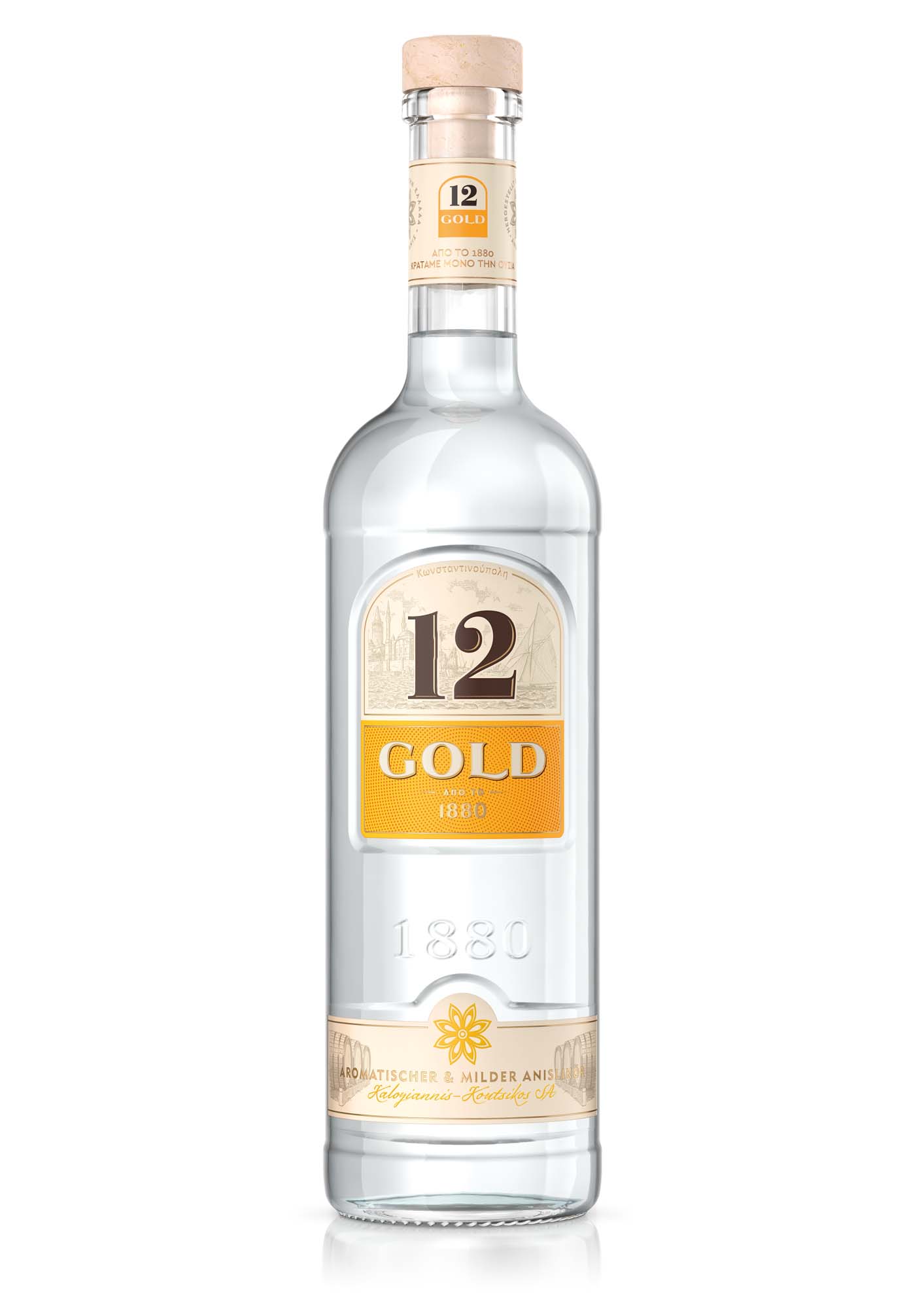 Ouzo 12 GOLD Anis Liqueur 0,7l