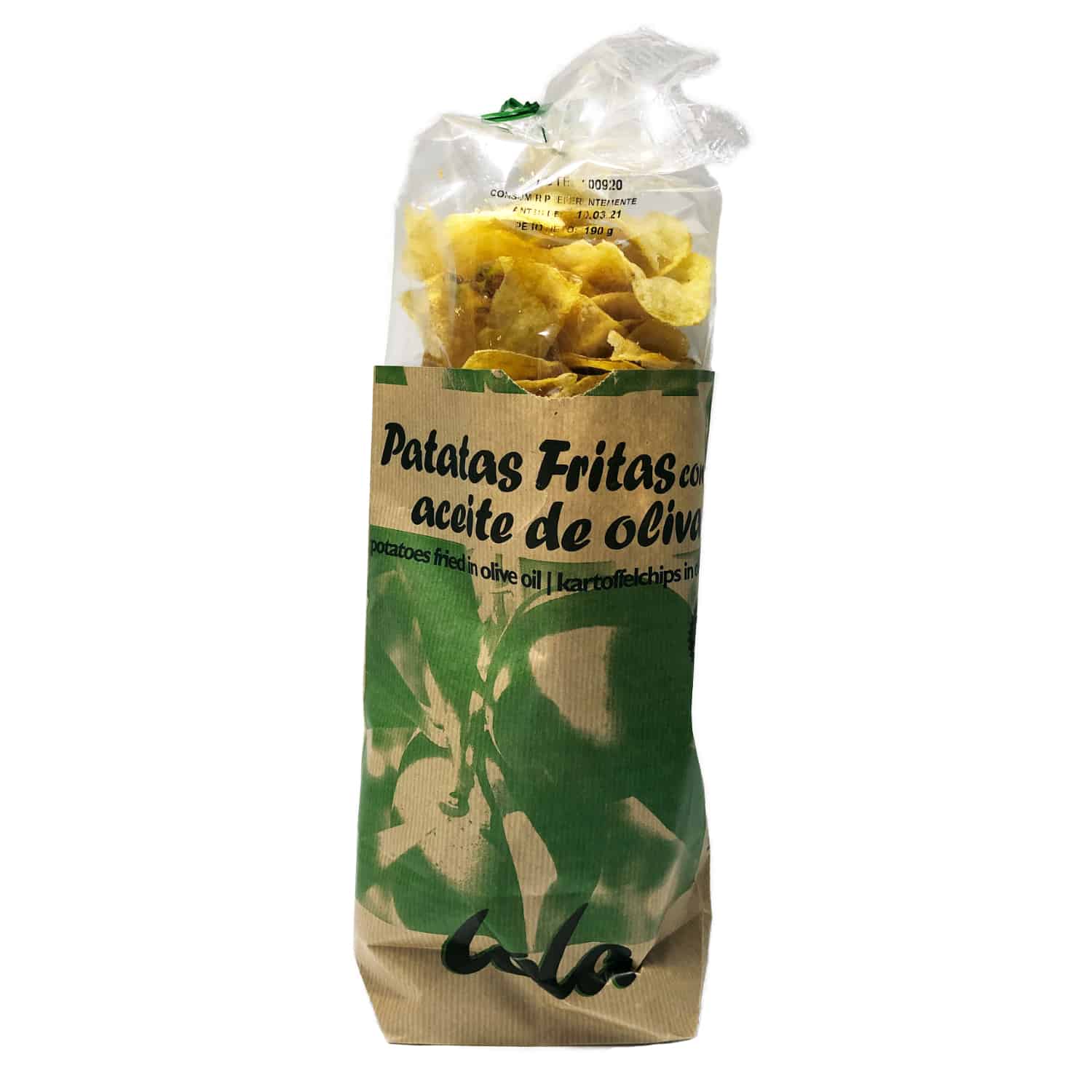 Patatas Fritas con aceite de oliva 190g – Chips mit Olivenöl