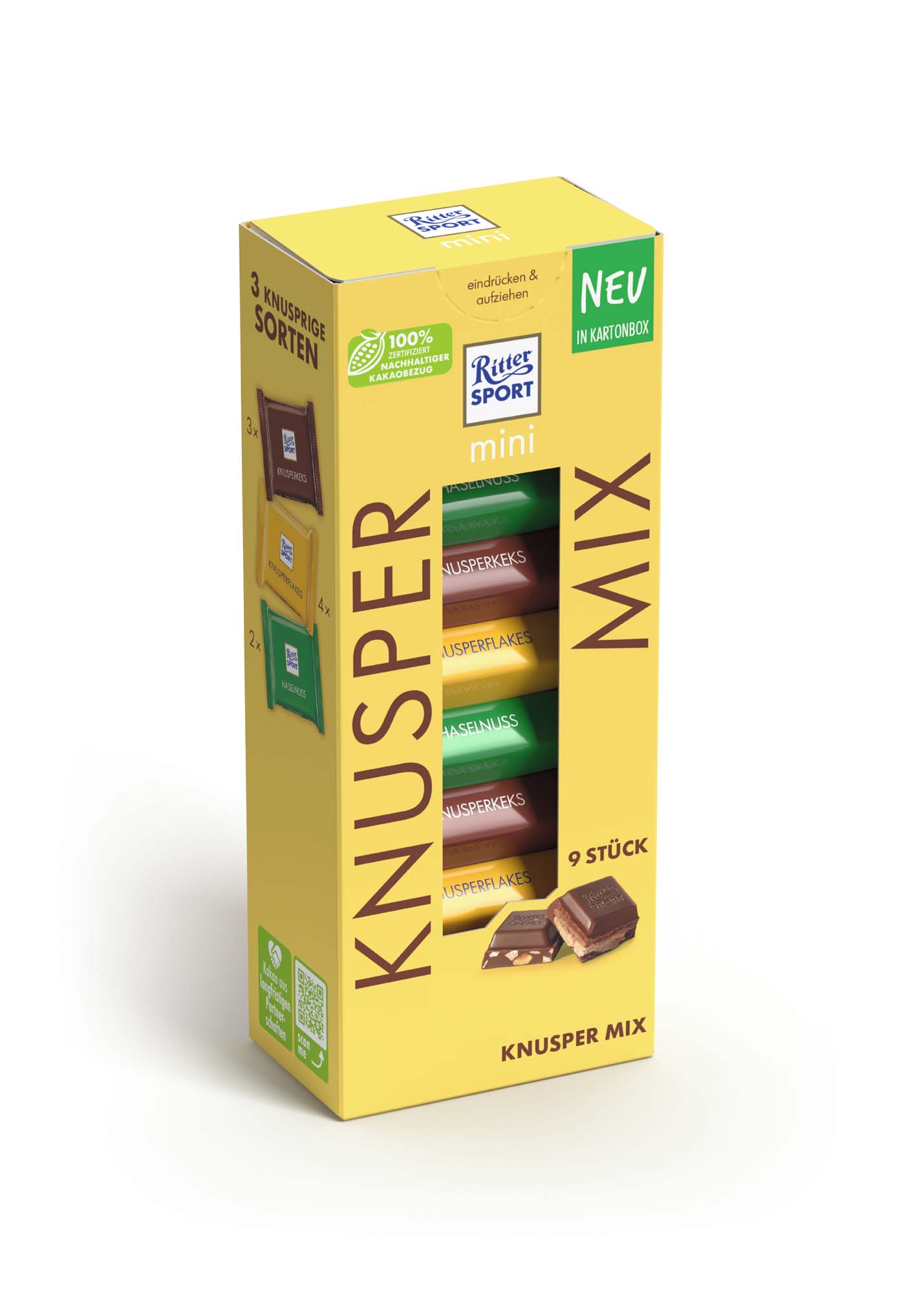 Ritter Sport Mini kusper Mix Turm 150g