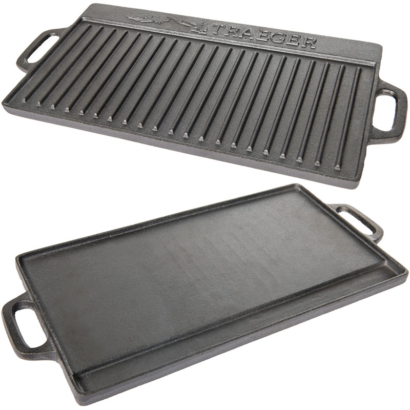 Traeger gusseiserne Grillplatte, wendbar 49,5 x 23,5 cm