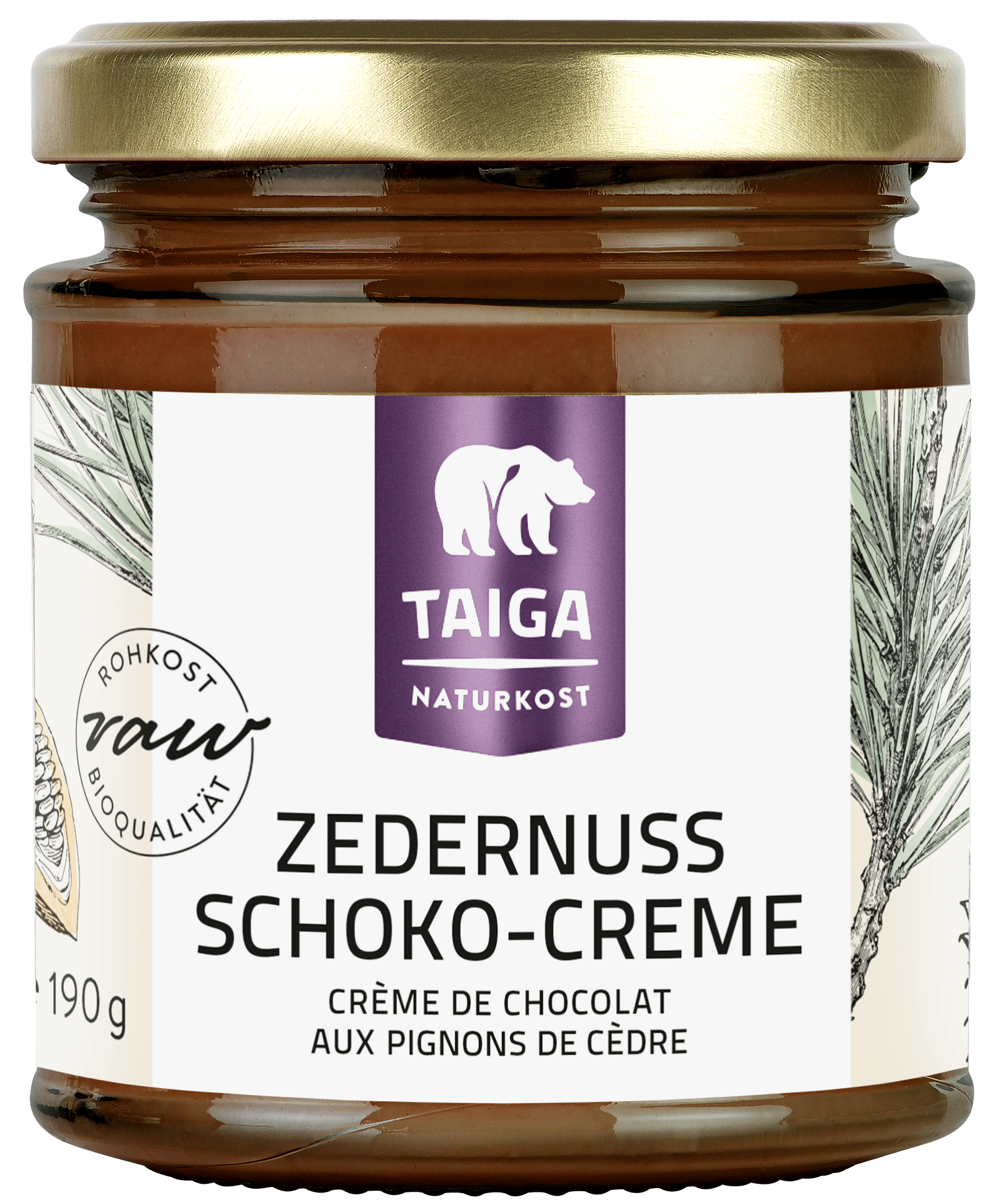 Zedernuss-Schoko-Creme Bio